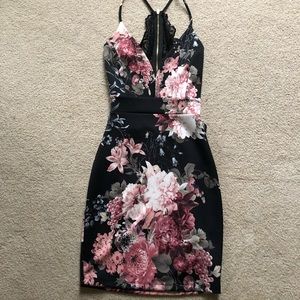 Floral bodycon dress